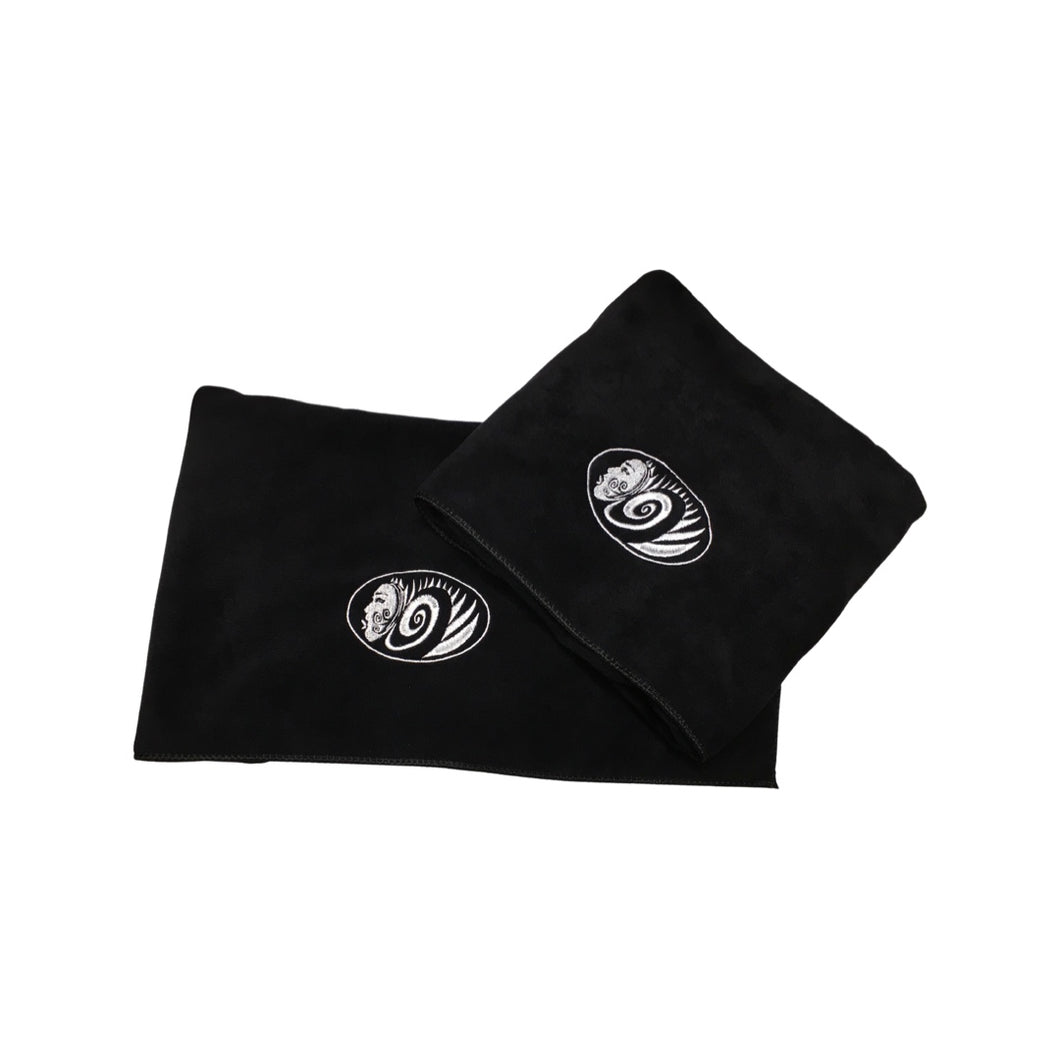 Forester Beauty Mikrofaser-Salonhandtuch Schwarz