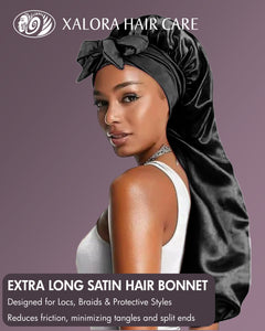 Xalora Extra lange Satinhaube